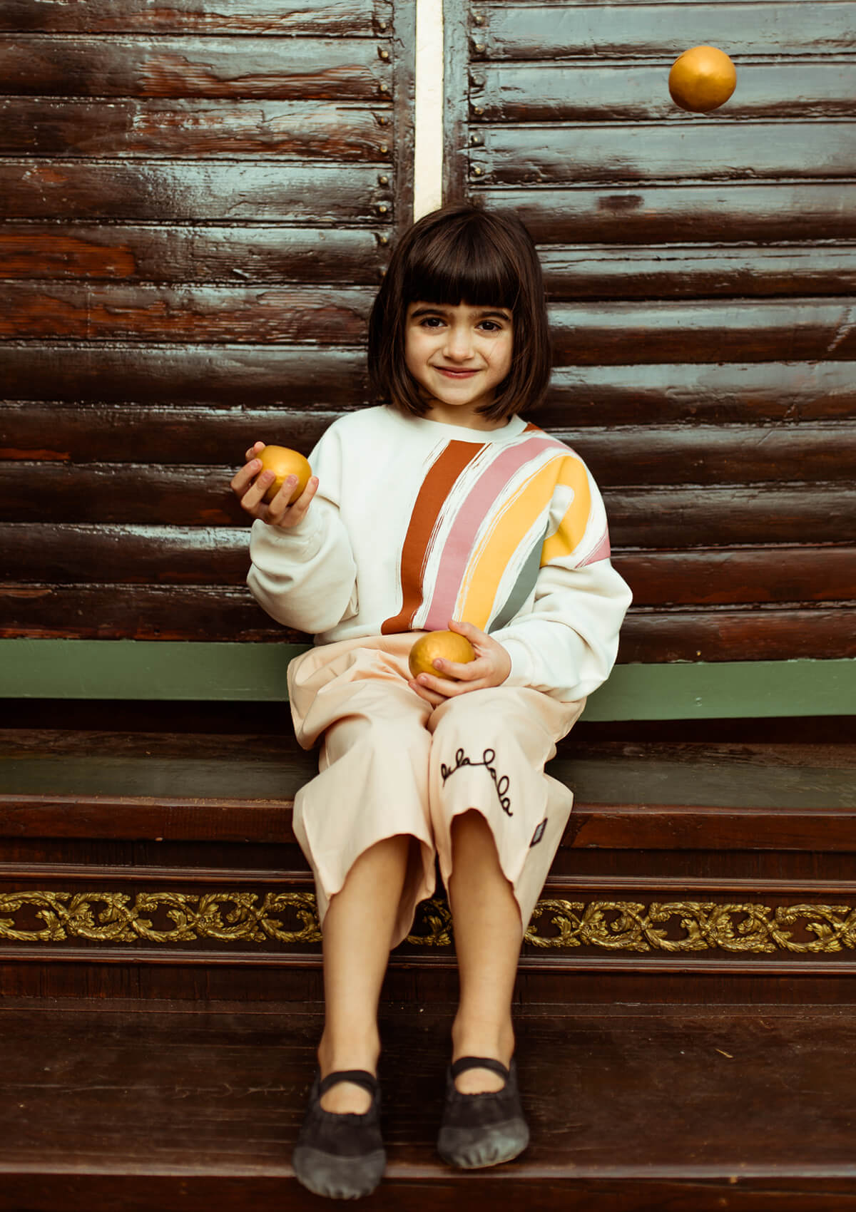 rainbow cropped sweater