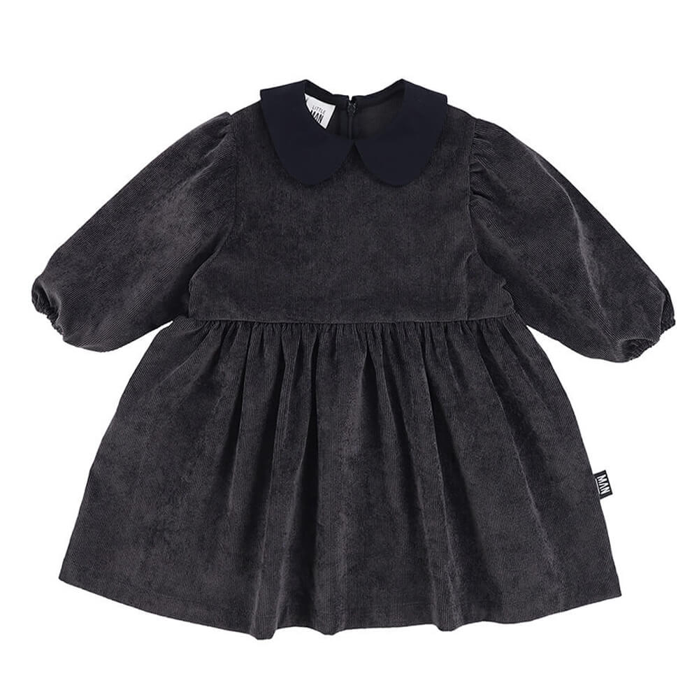 grey corduroy dress for kids