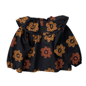 happy flower party blouse for kids
