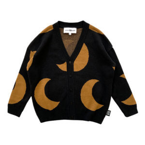 half moon knitted cardigan