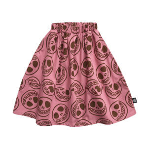 happy skull midi skirt