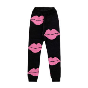 kiss knitted leggings for kids