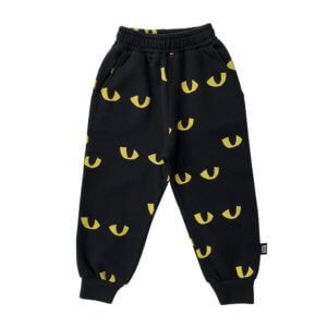 black cat eye sweatpants