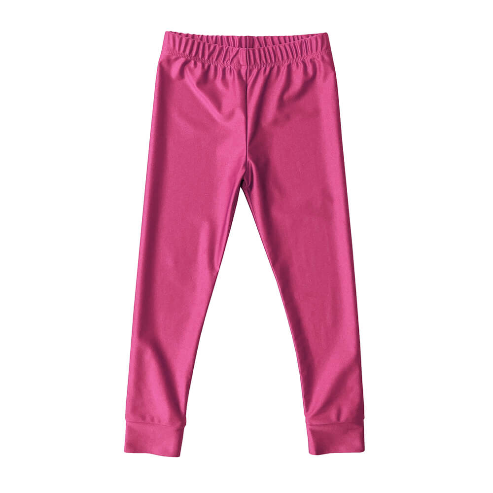 pink shiny leggings for kids