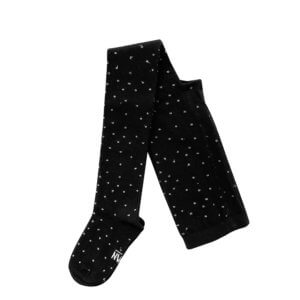 sparkled metallic dots tights for kids