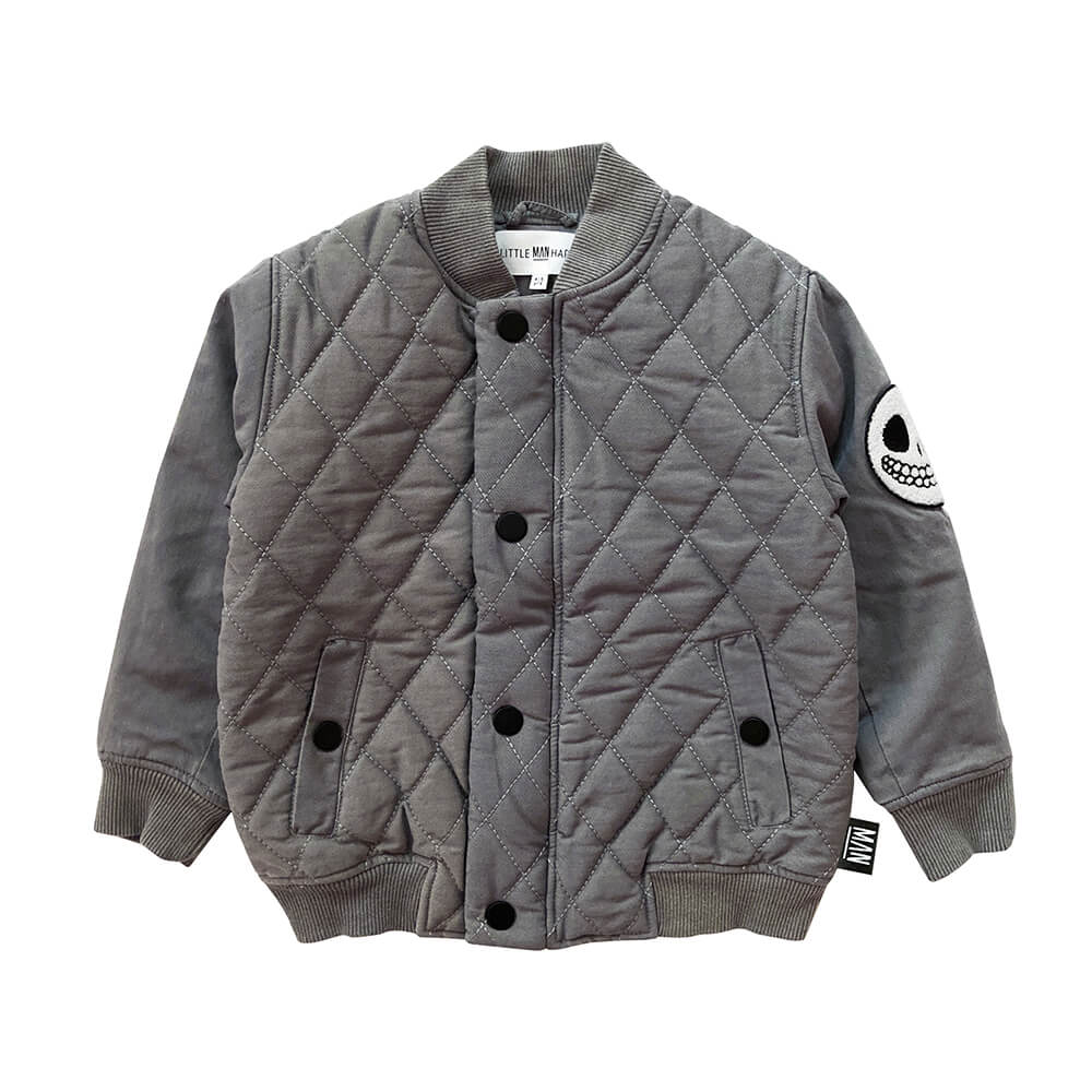 stonewashed bomber jacket for kids