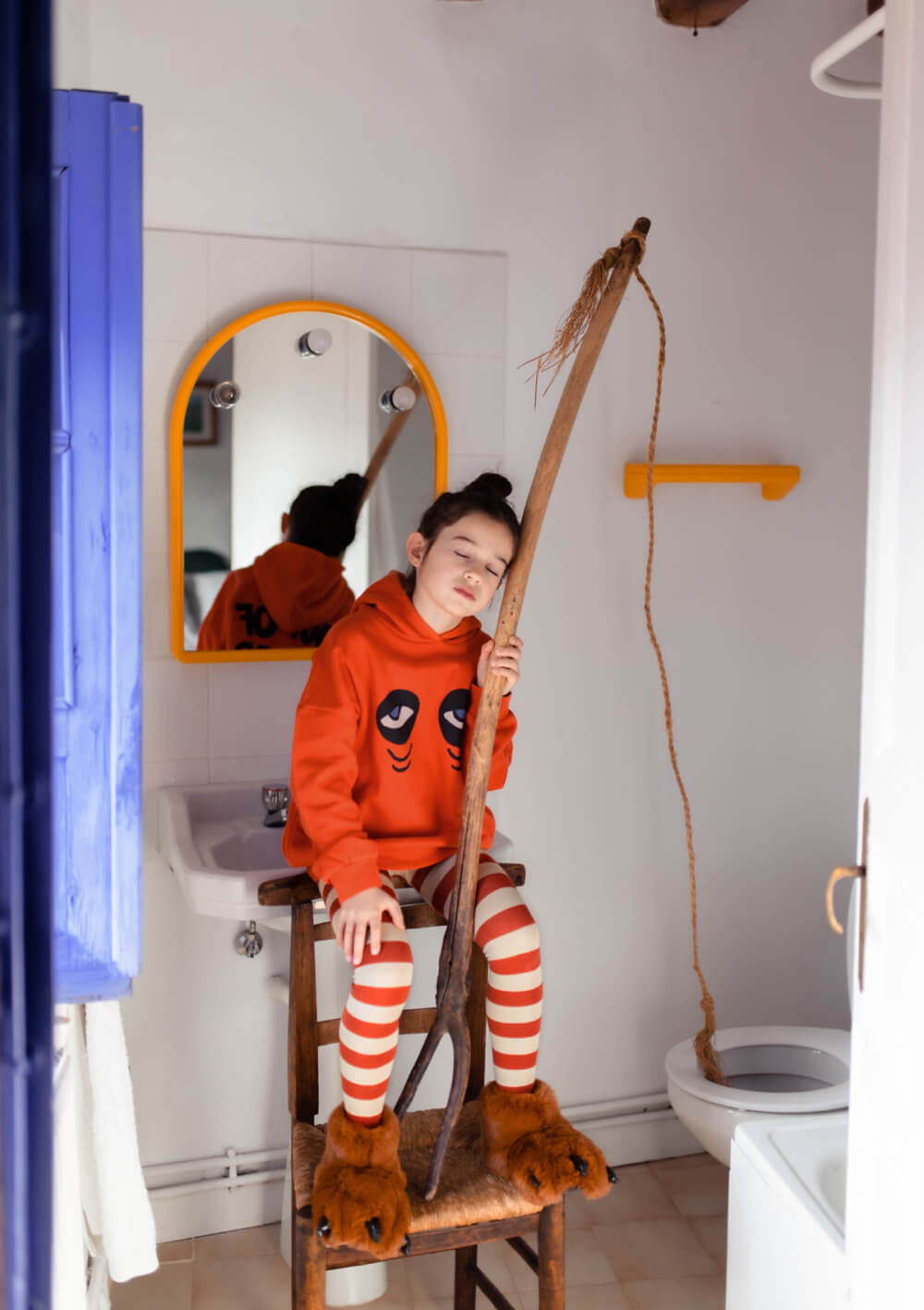 red kids hoodie