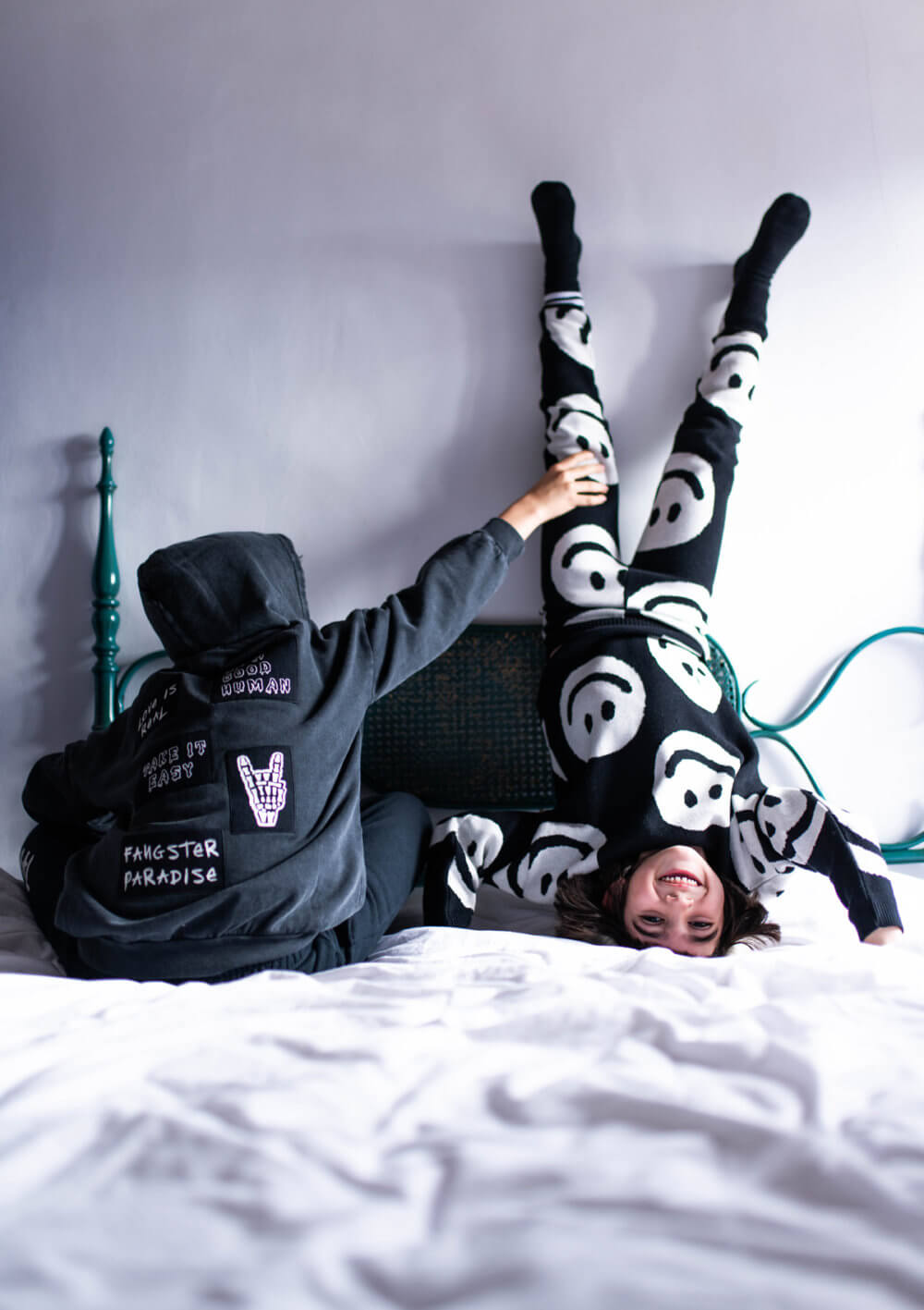 patched kids hoodie unisex knit sweater unisex knit leggings