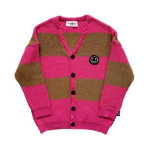 organic knit cardigan front