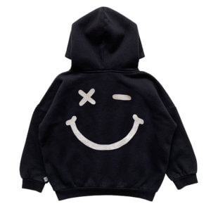 black kids hoodie back