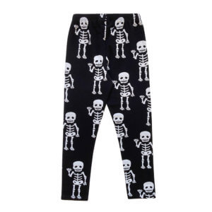 black unisex leggings back