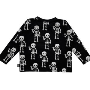 black unisex longsleeve back