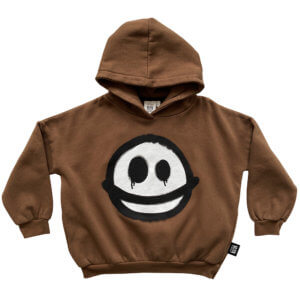 brown kids hoodie front
