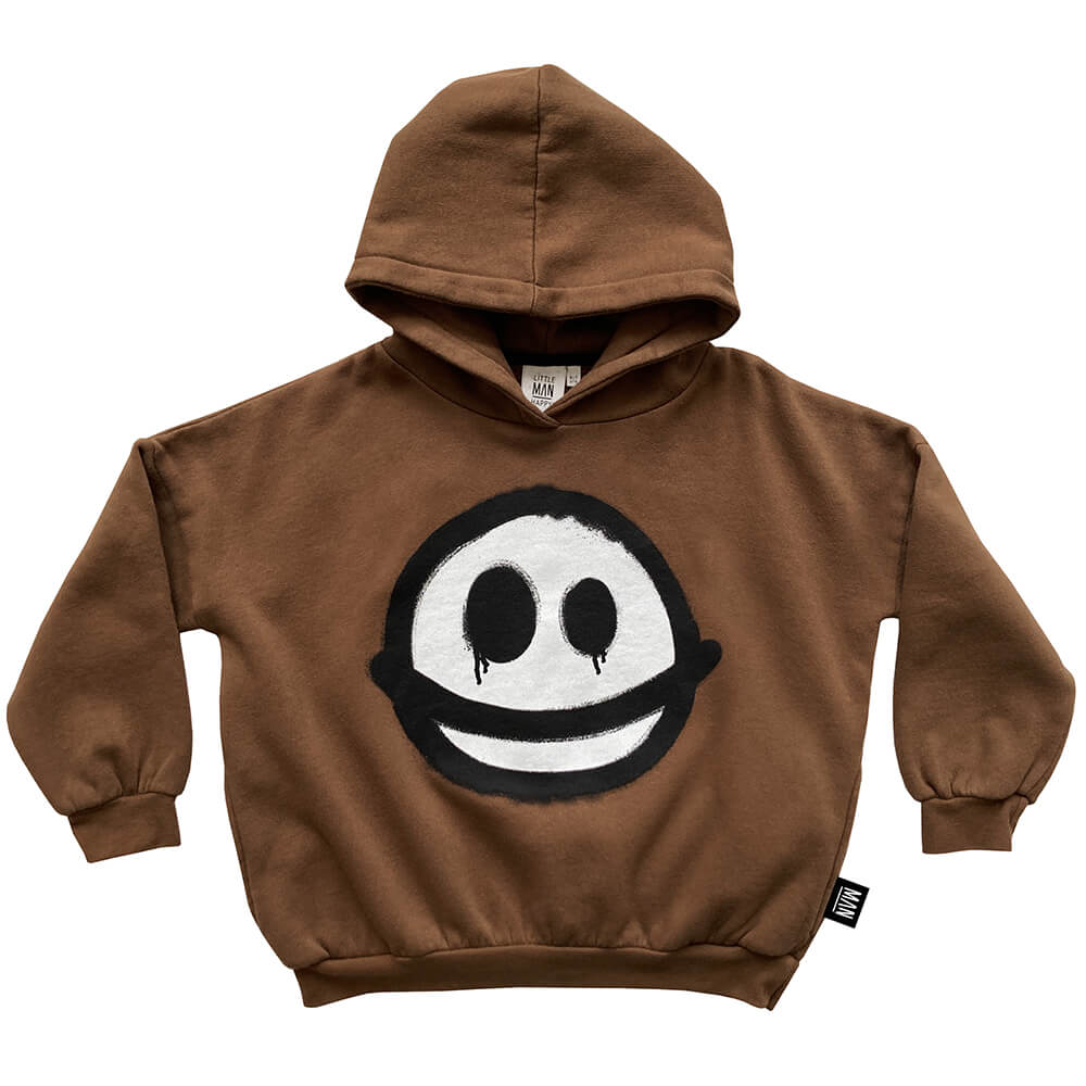 brown kids hoodie | unisex | organic | Little Man Happy