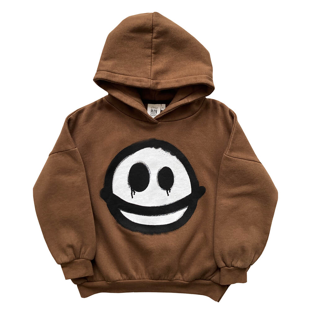 brown kids hoodie front