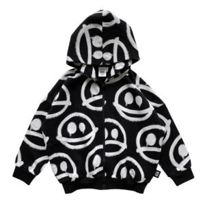 black kids jacket front