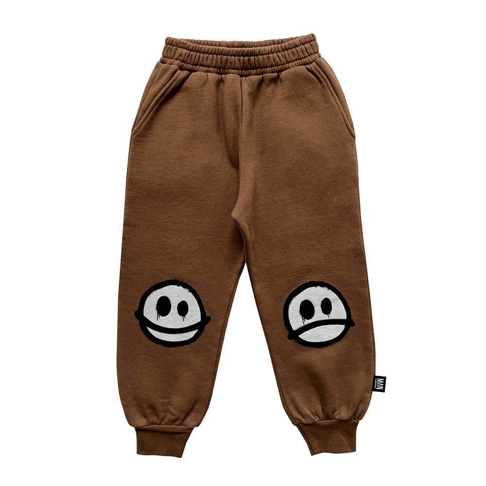 brown kids pants front