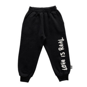 black unisex pants front