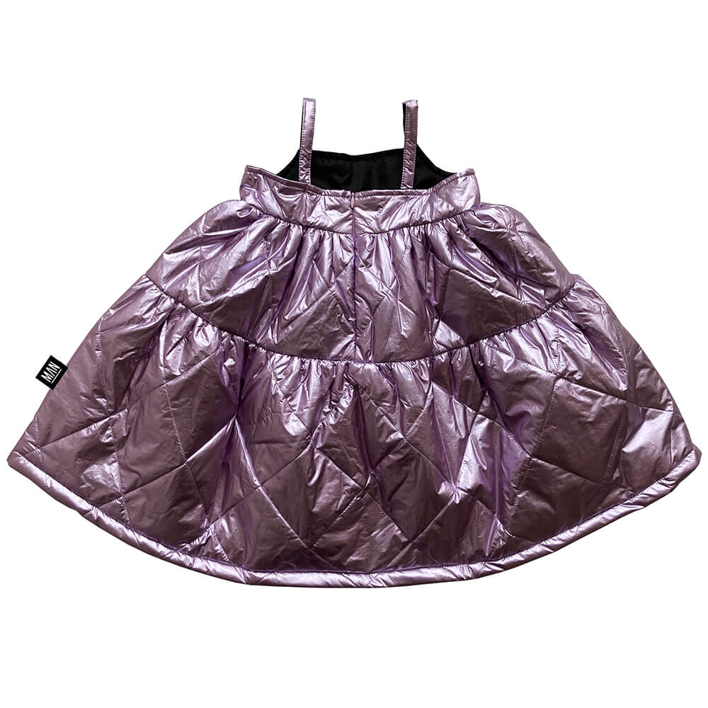 girls quilted dress back