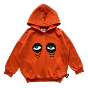 red kids hoodie front