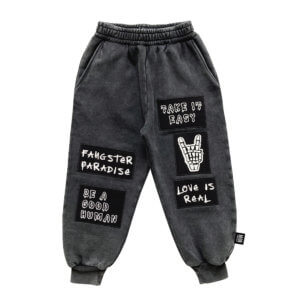 patched kids pants front