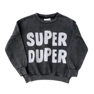 vintage grey sweater front