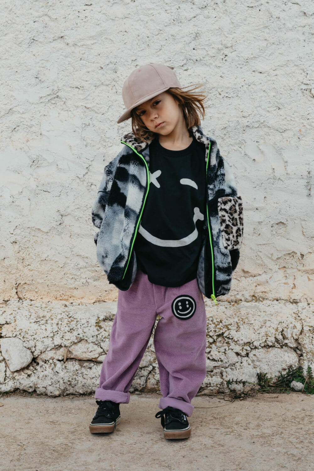 vintage purple pants batik teddy jacket