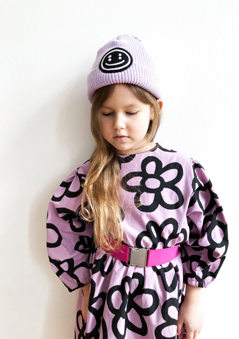 pink buckle belt lavender unisex beanie lavender girls dress