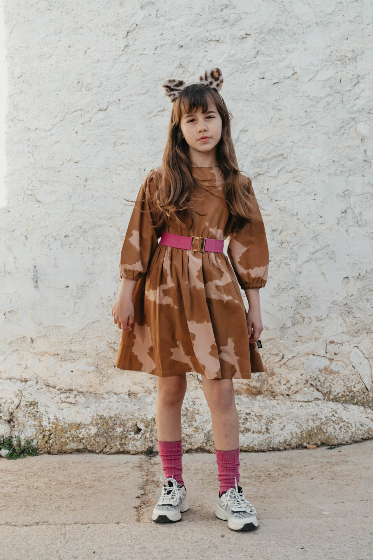 brown girls dress for kids party organic Little Man Happy