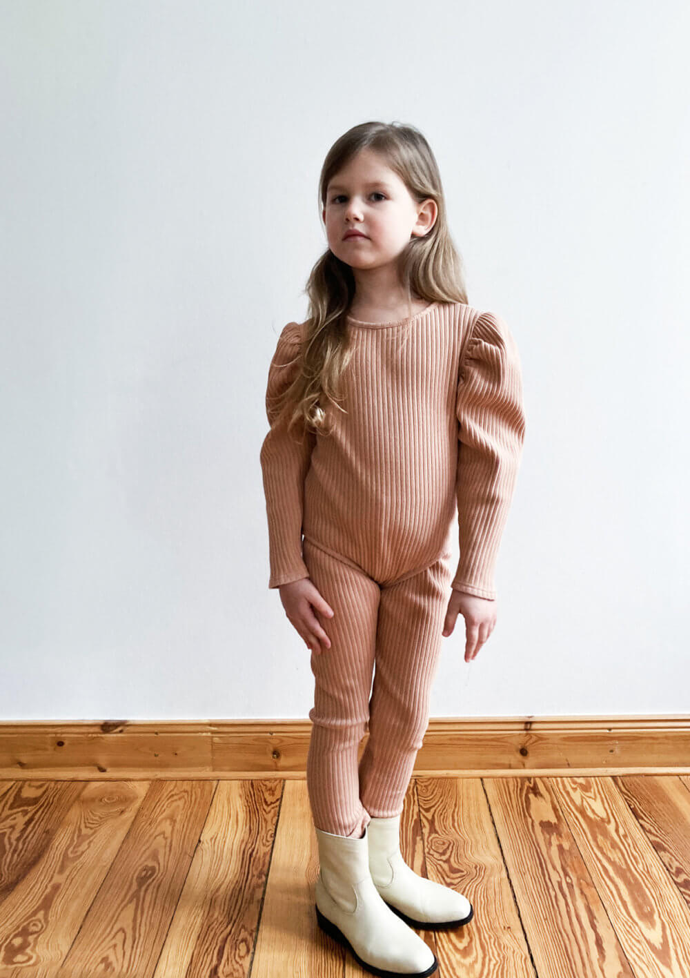 RIBBED Puffed Sleeve Body RIBBED Leggings