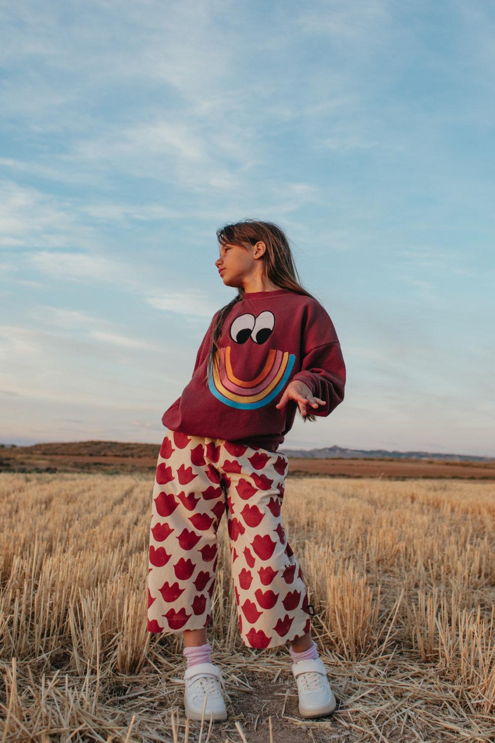 striking red sweater sensational trendy pants