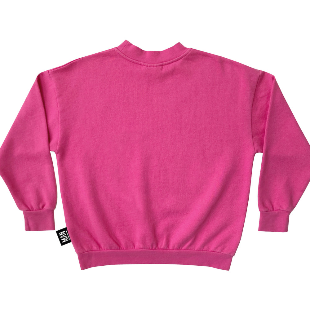 fancy pink sweater back