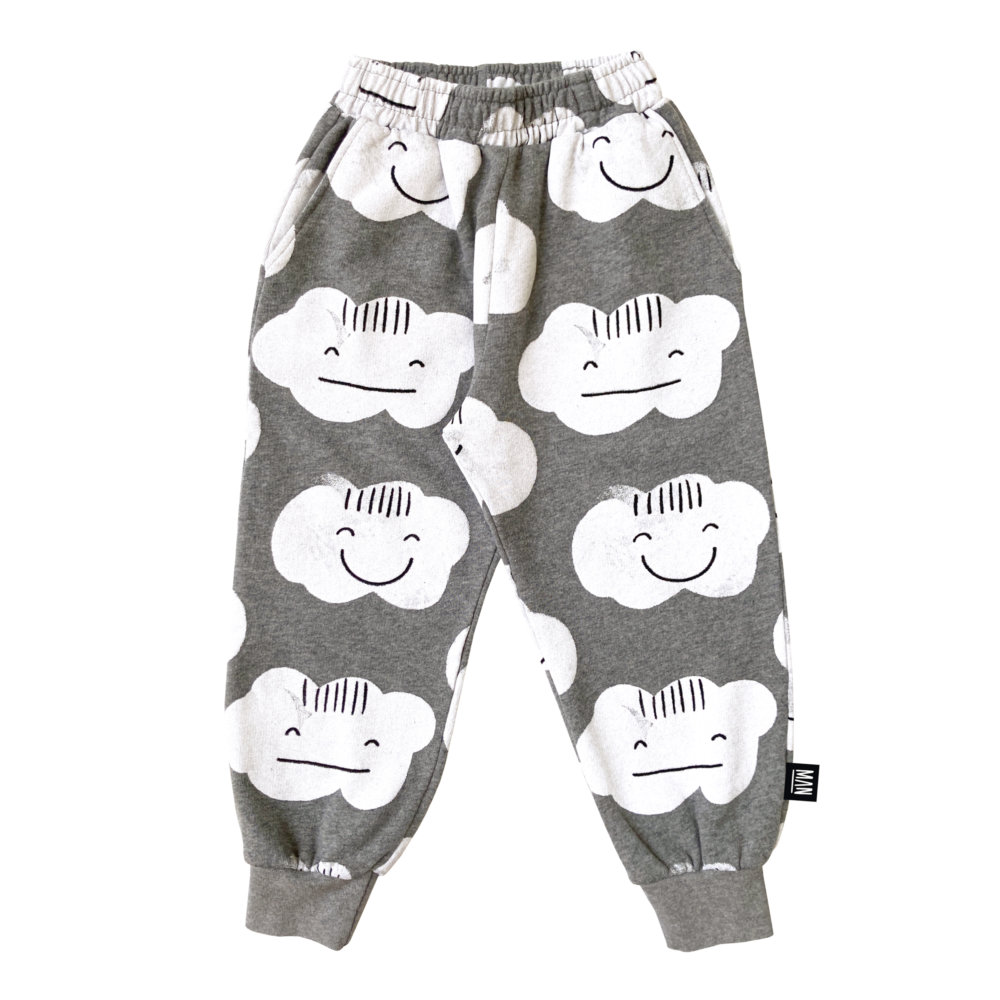 versatile grey sweatpants for kids | adorable | playful | Little Man Happy