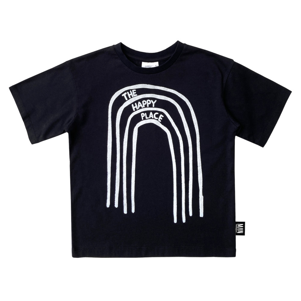 black unisex shirt
