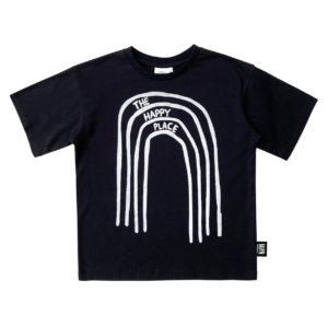 black unisex shirt