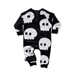 black baby jumpsuit back