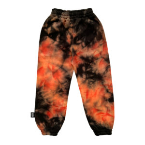 playful tie dye jogging pants back