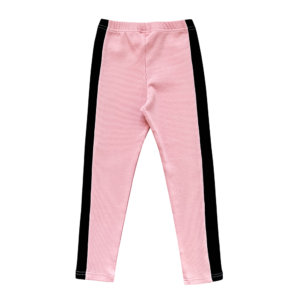 black pink leggings back
