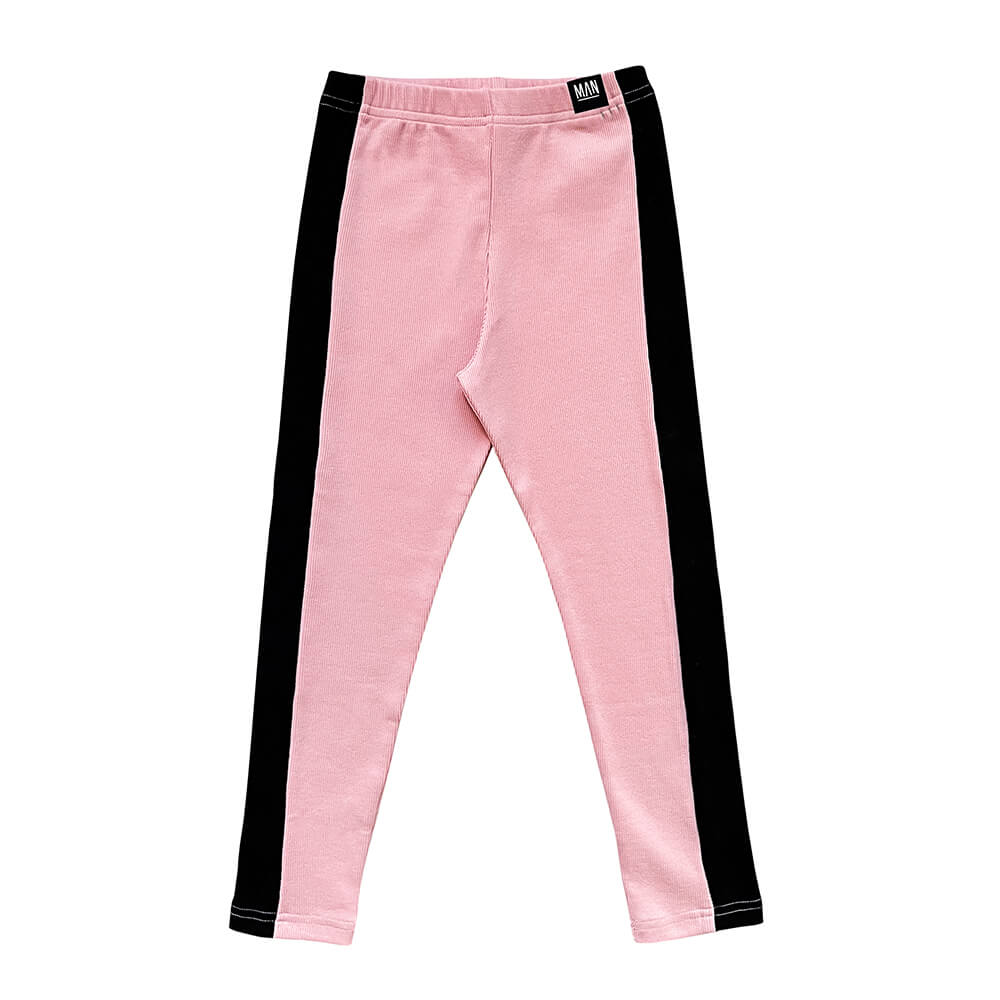 black pink leggings for kids | eye-catching | easy | Little Man Happy