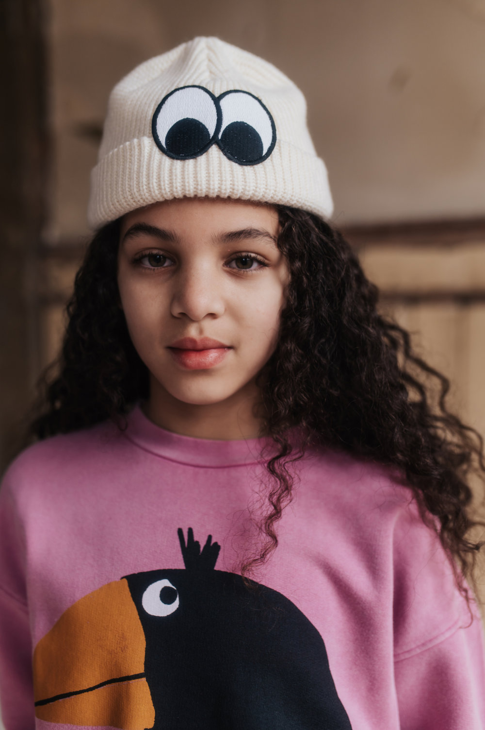LOOKY LOOKY Wool Beanie - off-white