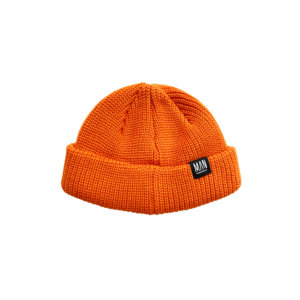 orange wool beanie back