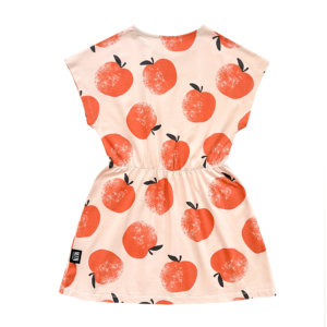 peach girls dress back