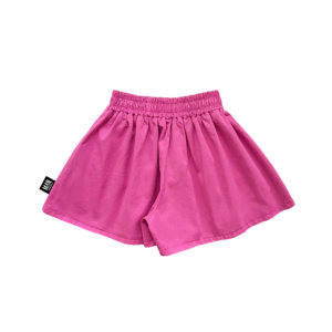 pink kids shorts back