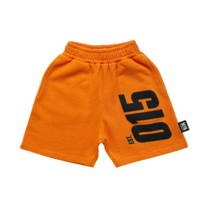 orange kids shorts front