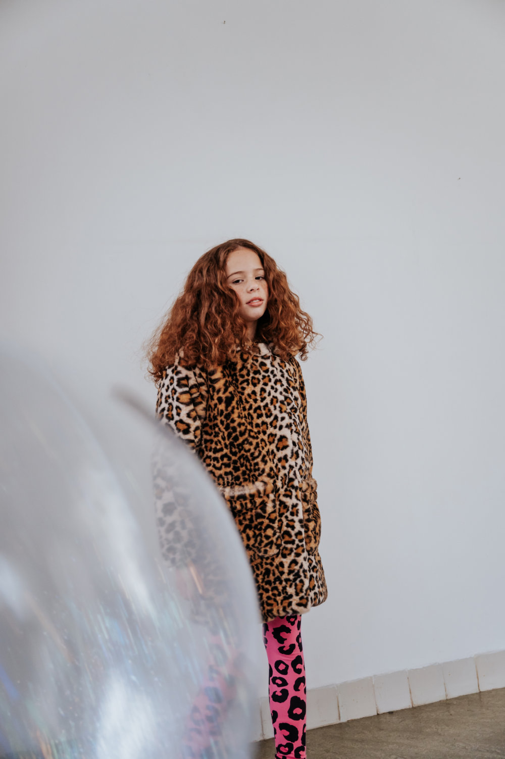 LEOPARD Fake Fur Coat
