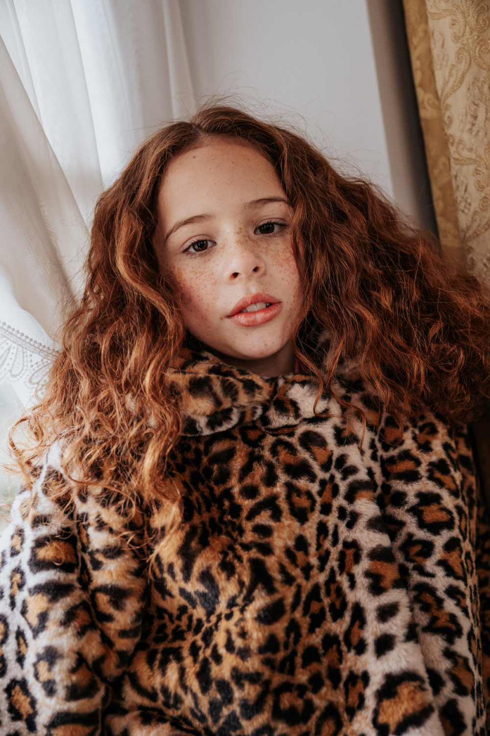 LEOPARD Fake Fur Coat