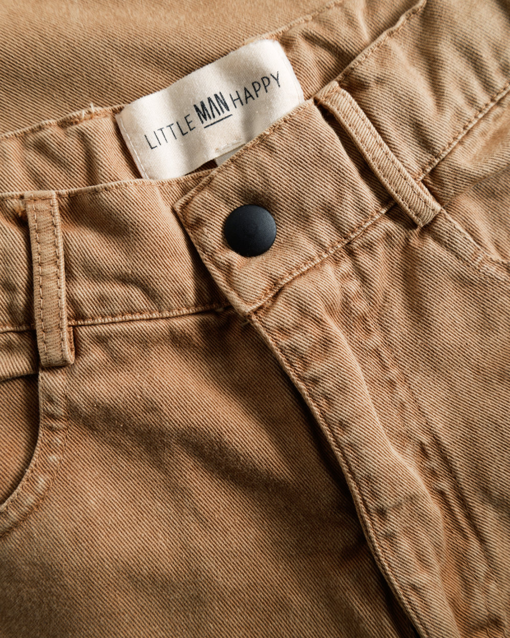 BROWN HEAVY WASHED Wide Leg Pants
