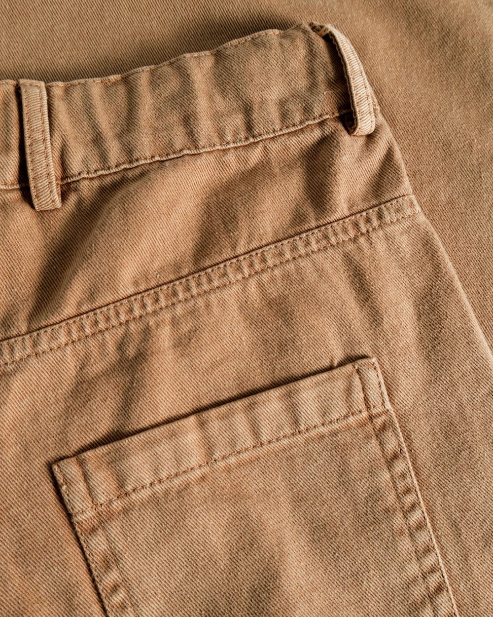 BROWN HEAVY WASHED Wide Leg Pants