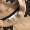 brown organic sweater detail neck