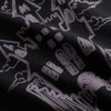 black unisex sweatshirt detail print